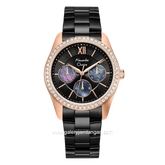 Alexandre Christie AC 2827 BF Black Rosegold Multifunction Stainless Steel